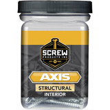 Screw Products 30112-03  AXIS #9 x 2" (T20-Drive) ZYTEC + General Interior Structural Wood Screws - 1-lb Jar (approx. 112) Image 1