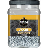 Screw Products 30123-03  AXIS #8 x 1" (T20-Drive) ZYTEC + General Interior Structural Wood Screws - 5-lb Jar (approx. 1267) Image 1