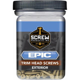 Screw Products 30141-29  EPIC #9 x 2-1/2" (T20-Drive) ZYTEC XT General Exterior Trim Head Screws - 1-lb Jar (approx. 98) Image 1