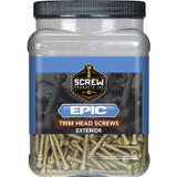 Screw Products 30144-29  EPIC #9 x 3" (T20-Drive) ZYTEC XT General Exterior Trim Head Screws - 5-lb Jar (approx. 409) Image 1