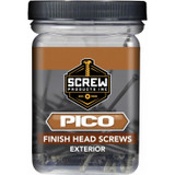 Screw Products 30107-12  PICO #8 x 1-5/8" (Tx15-Drive) ZYTEC GX General Exterior Finish Head Wood Screws - 1-lb Jar (approx. 206) Image 1