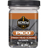 Screw Products 30149-12-WHIT  PICO #8 x 2" (Tx15-Drive) ZYTEC GX General Exterior White Painted Finish Head Wood Screws - 1-lb Jar (approx. 164) Image 1