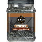 Screw Products 30211-12  PICO #8 x 1-5/8" (Tx15-Drive) ZYTEC GX General Exterior Finish Head Wood Screws - 5-lb Jar (approx. 1031) Image 1