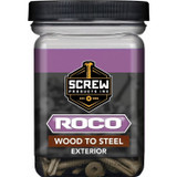 Screw Products 30389  ROCO #10 x 1-1/2" (T20-Drive) ZYTEC GX Exterior Wood to Steel Screws - 1-lb Jar (approx. 130) Image 1