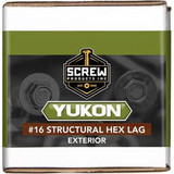 Screw Products 30704  YUKON #16 x 4" Exterior - 5/16 Hex Head Structural Lag Screws - 50 Individually Tagged per Package Image 1