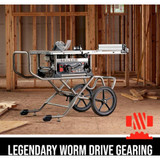 Skil SPT99-11  15 Amp 10 In. Heavy Duty Portable Worm Drive Table Saw with Stand Image 1