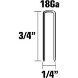 Metabo HPT 11101SHPT  3/4" x 18 Gauge 1/4" Crown Electro Galvanized Chisel Point Finish Staples - 5000 per Box Image 1