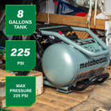 Metabo HPT EC1315S  The TANK 8-Gallon Trolley Air Compressor Image 1