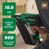 Metabo HPT NR3665DA  36V Cordless 2-1/2" Metal Connector Nailer Image 1