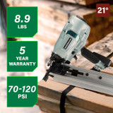 Metabo HPT NR90AC5  21 Degree 3-1/2 Inch Plastic Collated Framing Nailer Image 1