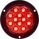 Maxxima M42323R-A  4" Round Red Stop/Tail/Turn Light w/3-Hole Flange Mount 12 LED's Image 1