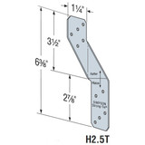 Simpson Strong Tie H2.5T  Hurricane Tie for Truss with 2x4 Bottom Cord Image 1