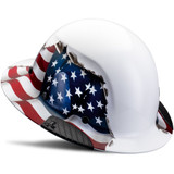 Lift Safety HDF-24AF  Dax Hard Hat Fiber Full Brim American Flag Image 1
