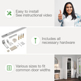 Onward 14025WBC  48" Double Bi-Fold Door Hardware Set Image 1