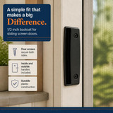 Prime-Line A-111  Black Plastic Sliding Screen Door Pull - 2 per Package (1 Set) Image 1