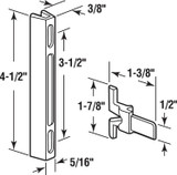 Prime-Line A-140  Aluminum Screen Door Latch and Strike, for International Window Company Image 1