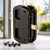 Prime-Line A-186  Black Plastic Sliding Screen Door Latch and Pull, for Alumilite Sliding Screen Doors Image 1