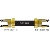 AGS Company PA-672  3/8" x 72" Poly-Armour PVF Coated Steel Brake Line for Domestic Vehicles - SAE Inverted Flare Brakeline Image 1