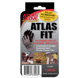 Showa Atlas 300BL-09 Black Natural Rubber Latex Palm with Polyester/Cotton Liner Super Grip Gloves - Large Image 1