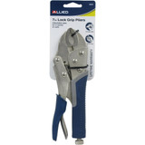 Allied Int 90540  7" Lock Grip Curved Jaw Pliers with Cutter Image 1