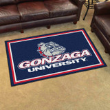 Fanmats 6791  Gonzaga University Bulldogs 4ft. x 6ft. Plush Area Rug Image 1