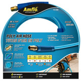 Amflo 12-25E  1/4" x 25' Blue Poly 300 psi Air Hose with 1/4" MNPT Fittings Image 1