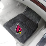 Fanmats 8883  Arizona Cardinals 17" x 27" Universal Fit Heavy Duty Vinyl Car Mat Set Image 1