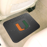 Fanmats 10077  UM - Miami Hurricanes 14" x 17" Back Seat Car Utility Mat (1 each) Image 1