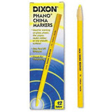 Dixon 00073  Phano Peel-Off China Marker - Yellow - 12 per Package Image 1