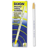 Dixon 00092  Phano Peel-Off China Marker - White - 12 per Package Image 1