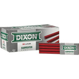 Dixon 19971  7" Soft Industrial Red and Black Carpenter Pencils - 12 per Package Image 1