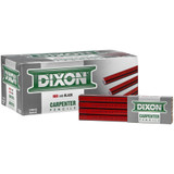Dixon 19972  7" Medium Industrial Red and Black Carpenter Pencils - 12 per Package Image 1
