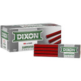 Dixon 19973  7" Hard Industrial Red and Black Carpenter Pencils - 12 per Package Image 1