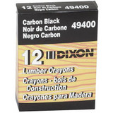 Dixon 49400  Industrial Lumber Crayon - Carbon Black - 12 per Package Image 1