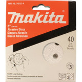 Makita 742137-A  5" Round Abrasive Disc, Hook & Loop, 40 Grit, 5 per package Image 1