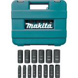 Makita A-96372  1/2" Drive Deep Well Impact Socket Set 14-piece Image 1
