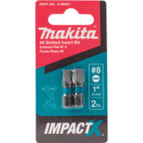 Makita A-96621 ImpactX #8 Slotted 1" Insert Bit, 2 per package Image 1