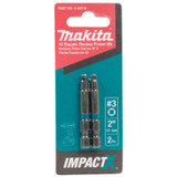 Makita A-96718 ImpactX #3 Square Recess 2 inch Power Bit, 2 per package Image 1