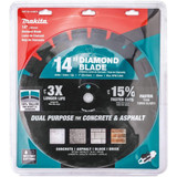 Makita B-69674  14" Diamond Blade, Segmented, Dual Purpose Image 1