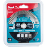 Makita E-02624  5" Diamond Blade, Turbo, Hard Material Image 1