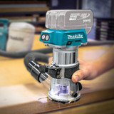 Makita XTR01Z  18V LXT Lithium-Ion Brushless Cordless Compact Router, Tool Only Image 1