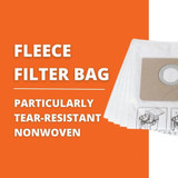 Fein 3-13-45-061-01-0  Fleece Filter Bags for Turbo I - 5 per Package (31345061010) Image 1