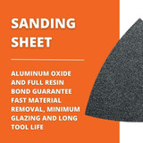 Fein 6-37-17-085-01-7  Triangular Hook & Loop Sanding Sheets 120 Grit - 50 per Package (63717085017) Image 1 Fein 6-37-17-085-01-7  Triangular Hook & Loop Sanding Sheets 120 Grit - 50 per Package (63717085017) Image 1