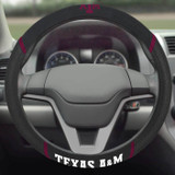 Fanmats 14894  TAMU - Texas A&M Aggies 15" Embroidered Steering Wheel Cover Image 1