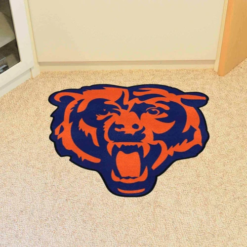 Fanmats 16922  Chicago Bears Mascot Mat Area Rug Image 1