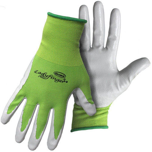 Boss 8438  Ladyfinger Ladies Nitrile Palm Gloves - Assorted Colors - X-Small Image 2