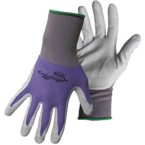 Boss 8438  Ladyfinger Ladies Nitrile Palm Gloves - Assorted Colors - X-Small Image 3