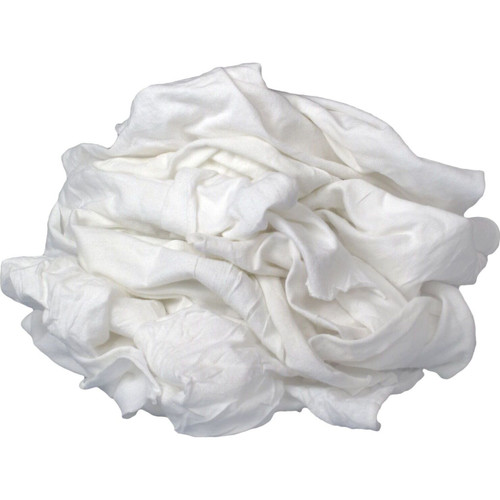 Buffalo 60200  Premium New Bleached Knits Cloth Rags - 1-lb Bag Image 1
