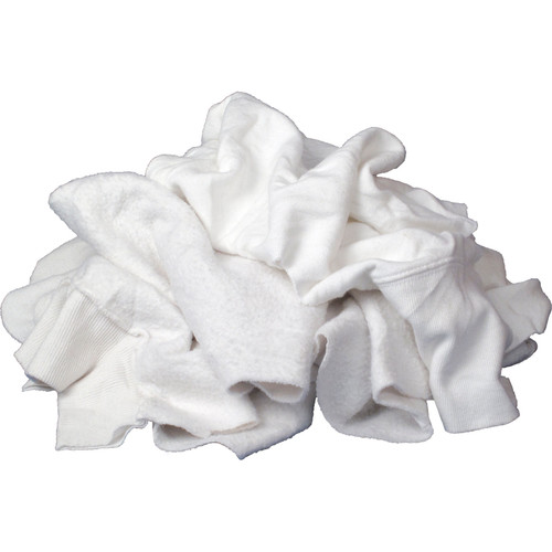 Buffalo Industries RAGBAG  Recycled White Sweatshirts Cloth Rags - 10 lb Bag Image 0
