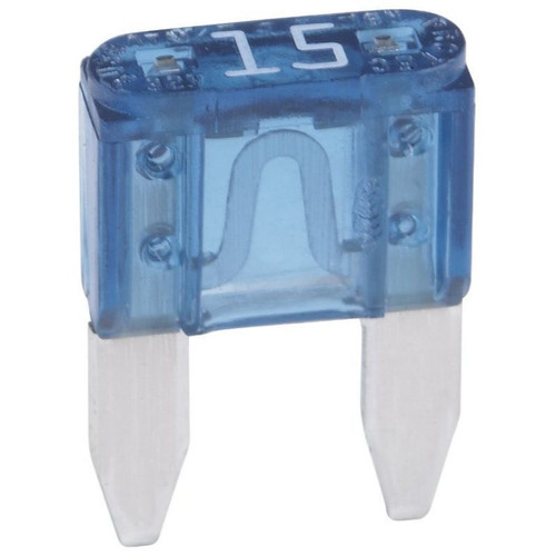 Bussmann ATM-15  Blue ATM 15 Amp Fast-Acting Automotive Mini Blade Fuses - 5 per Box Image 0